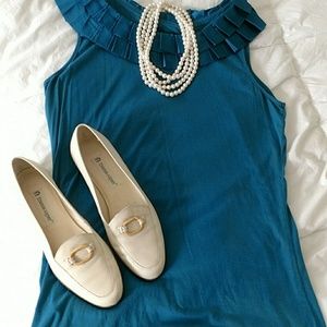 Ann Taylor Teal Green Top